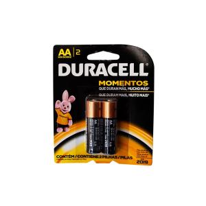 Pilha Alcalina Pequena AA - 2 Pc - Duracell