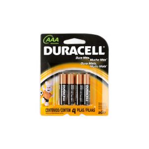 Pilha Alcalina Palito AAA - 4 Pc - Duracell