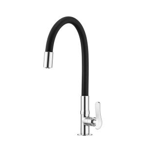 Torneira de Mesa para Cozinha com Bica Móvel LorenFlex 1177 B27 Preta  - Lorenzetti