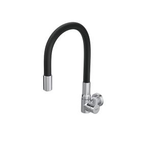 Torneira de Parede para Cozinha com Bica Móvel HydraMotion 1168 Preta e Cromada - Hydra