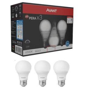 Lâmpada de Led Bulbo 15W Branca Fria 6500K Caixa c/3 peças - Avant