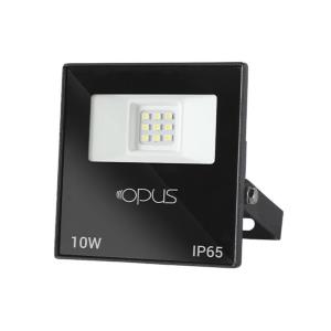 Refletor de Led  10W Branco Quente 3000K IP65 Preto Bivolt  - Opus