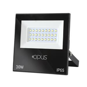 Refletor de Led  30W Branco Quente 3000K IP65 Preto Bivolt - Opus