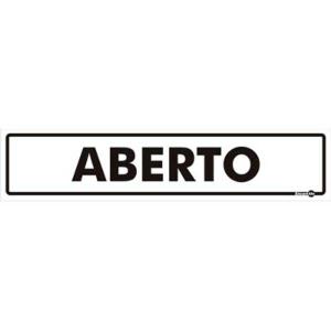 Placa Aberto 6,5x30 PS41 - Encartale