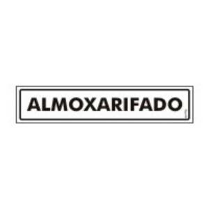 Placa de Sinalização Plástico 6,5x30cm Almoxarifado PS57 - Encartale