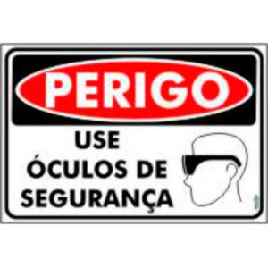 Placa Use Óculos de Segurança 20x30 PR5018 - Encartale