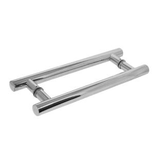 Puxador para Porta Duplo 30cm em Inox 104  - Ligação