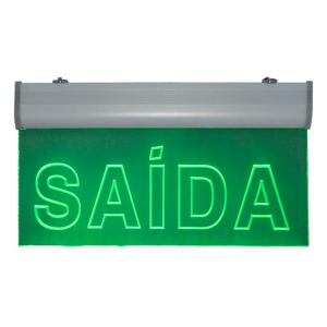 Placa de Sinalização para Saída de LED AC-15 - UNIK Iluminação