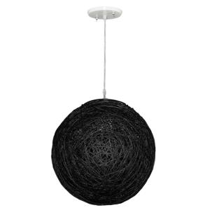 Pendente Art Line 04/1 28cm Preto - Condulai