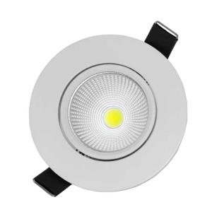 Spot de Embutir Direcionável de Led 3W Redondo Branco Frio - UNIK Iluminação