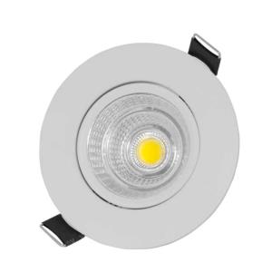 Spot de Embutir Direcionável de Led 3W Redondo Branco Morno - UNIK Iluminação