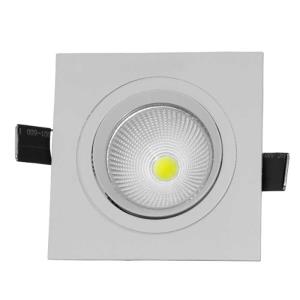 Spot de Embutir Direcionável de Led 3W Quadrado Branco Frio - UNIK Iluminação