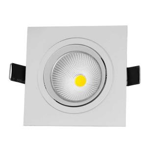 Spot de Embutir Direcionável de Led 3W Quadrado Branco Morno - UNIK Iluminação