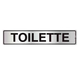 Placa de Sinalização Alumínio 05x25cm Toilette C05069 - Indika