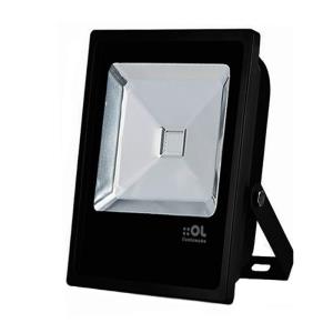 Refletor de Led 10W Branco Frio 6500K IP65 Preto Bivolt - OL Iluminação