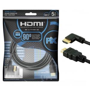 Cabo HDMI 2.0 19 Pinos Ultra HD 4K Plug 90º 5 Metros - ChipSCE