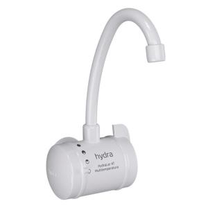 Torneira Elétrica HYDRALAR 4T Multitemperatura de Parede 5500W 127V Branca - Hydra