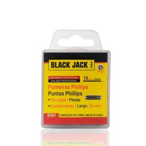 Jogo de Pontas Phillips PH2 B981 com 10 Peças - Black Jack