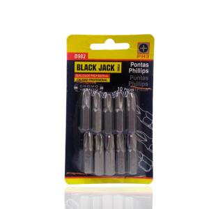 Jogo de Pontas Phillips PH3 B982 com 10 Peças - Black Jack