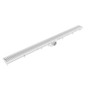 Ralo Linear 90cm com Grelha Branco - Tigre