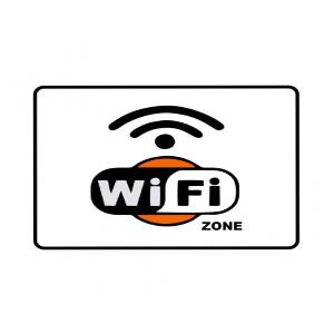 Placa de Sinalização Plástico 15x20cm WiFi PS633 - Encartale