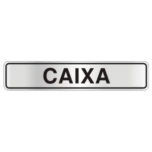 Placa de Sinalização Alumínio 05x25cm Caixa C05066 - Indika