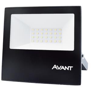 Refletor de Led Slim 30W Branco Frio 6500K IP65 Preto Bivolt - Avant