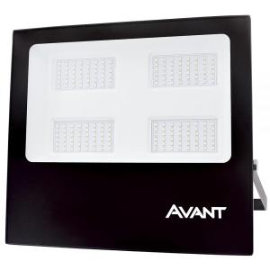 Refletor de Led Slim 200W Branco Frio 6500K IP65 Preto Bivolt - Avant