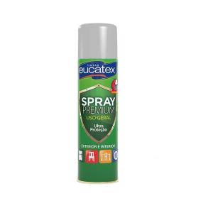 Tinta Spray Multiuso Premium Cinza Claro 400ml - Eucatex