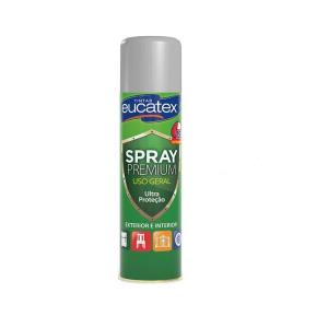 Tinta Spray Premium Metalizado Prata 400ml - Eucatex