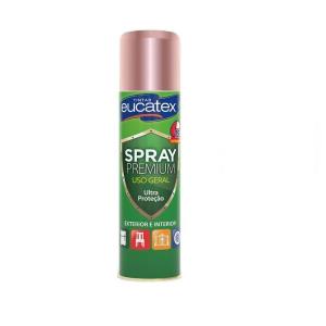 Tinta Spray Premium Metalizado Rose Gold 400ml - Eucatex