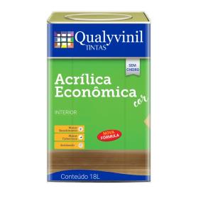 Tinta Latex Acrílico Fosco 18lts Branco Neve - Qualyvinil