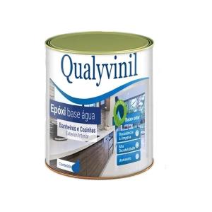 Tinta Epóxi para Azulejo Acetinada 900ml Branco Neve - Qualyvinil