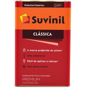 Tinta Látex PVA Clássica Premium 18L Branco Neve  - Suvinil