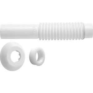 Tubo de Ligação Ajustável Universal para Vaso Sanitário Branco 24cm  - Blukit