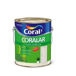 Coralar Tinta Acrílica Fosca 3,6L Amarelo Vanilla  - Coral