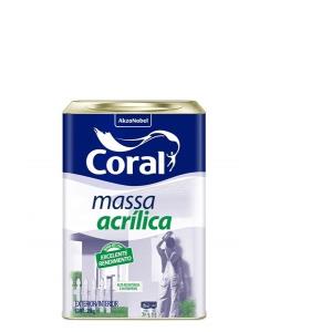Massa Acrílica Branco 25kg  - Coral