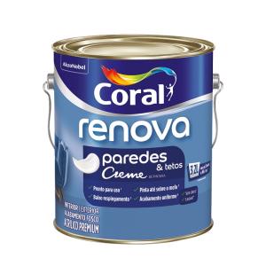 Tinta Acrílica Renova Paredes & Tetos 3,2L Branco Fosco    - Coral