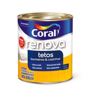 Tinta Renova Tetos Banheiros & Cozinhas 3,6L Branco  - Coral
