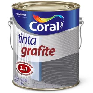 Tinta Esmalte Sintético 3,6L Grafite Claro  - Coral