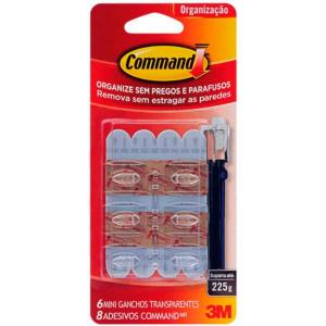 Gancho Mini Command Transparente - 3M