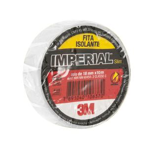 Fita Isolante Imperial 10 Metros Branca - 3M