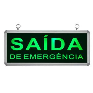 Placa de Sinalização para Saída de Emergência de LED UN-10 - UNIK Iluminação