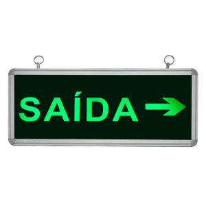 Placa de Sinalização para Saída À Direita de LED UN-12 - UNIK Iluminação