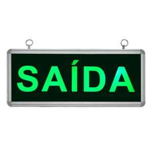 Placa de Sinalização para Saída de LED UN-15 - UNIK Iluminação