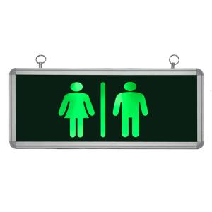 Placa de Sinalização para Banheiro Feminino e Masculino de LED UN-24 - UNIK Iluminação